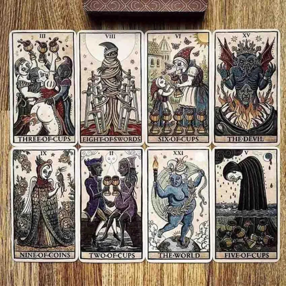 Trionfi della Luna Tarot - Illustrated Pips Edition