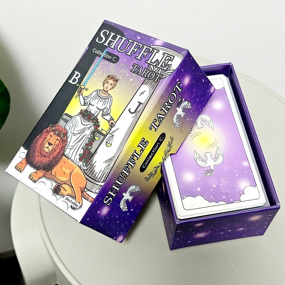 Shuffle Tarot — Collection C Complete 116 Cards with Silver Gilded Edges