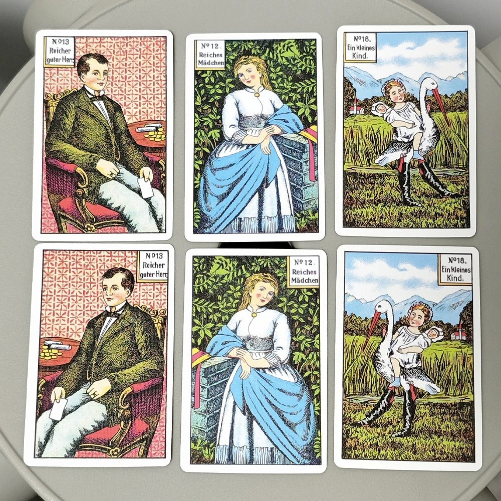Original Kipper Cards — 1890s Edition 36+6 Cards Double-Embossed