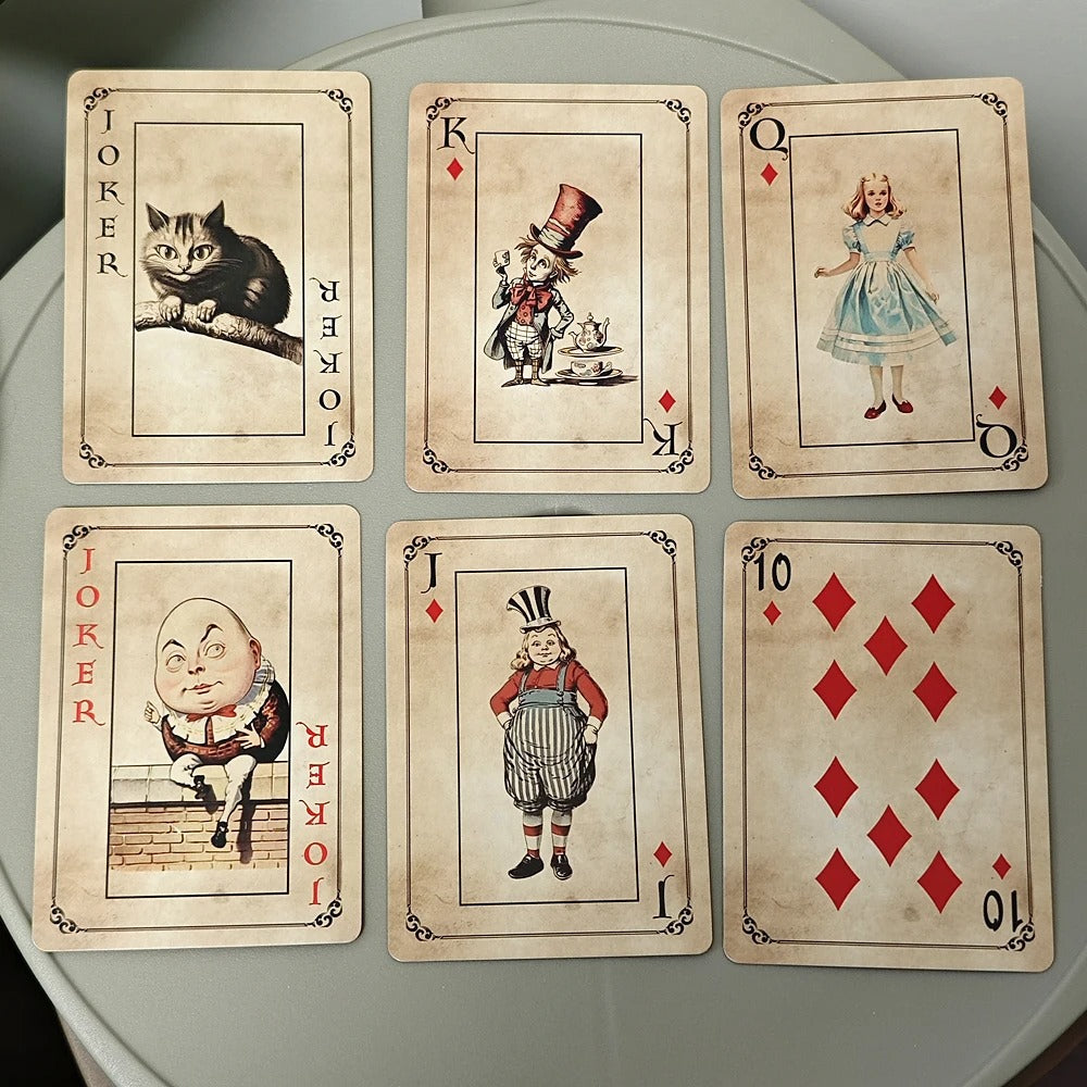 Alice in Wonderland Playing Cards — 54 Card Full Deck