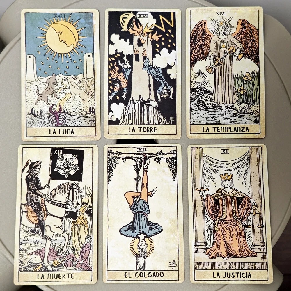 Vintage Tarot Español — 78 Cards | Spanish Edition | Based on the Rider-Waite System