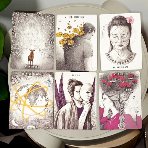 Akasha Oracle Deck — 50 Cards | Unlock Past Life Wisdom
