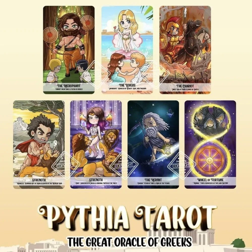 Pythia Tarot — The Great Oracle of Greeks | 78 Card Indie Deck