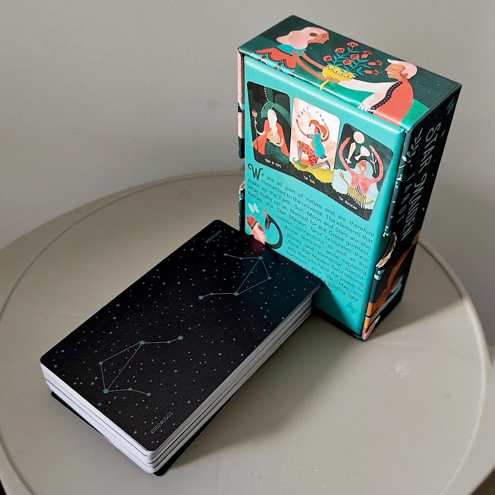 Star Maiden Tarot — 78 Cards | Celestial Divine Tarot in Rigid Box