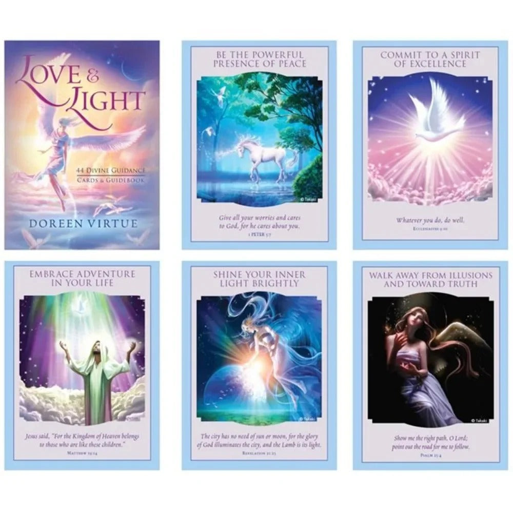 Love & Light — 44 Divine Guidance Oracle Cards & Guidebook by Doreen Virtue