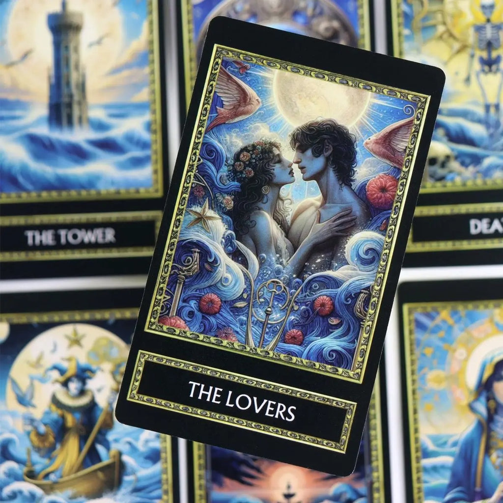 Blue Ocean Tarot — 78 Card Deck | Dark Oceanic Tarot