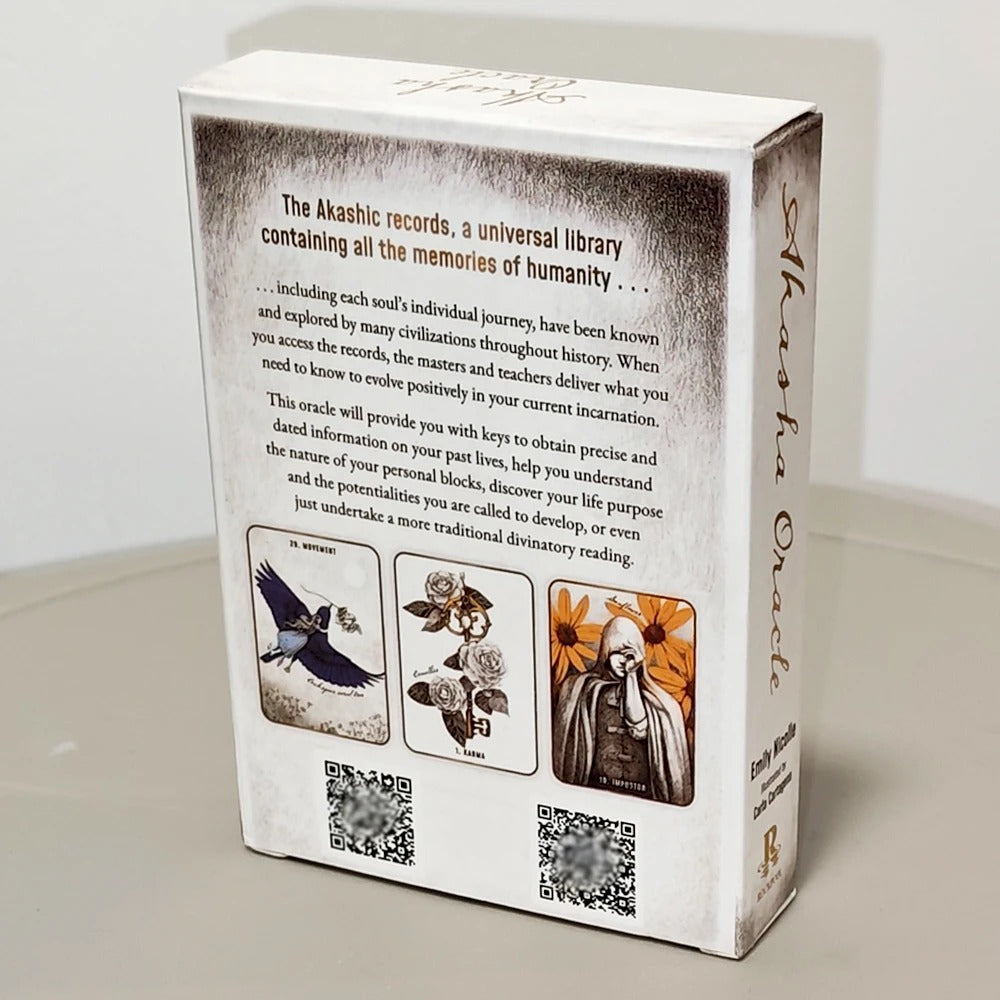Akasha Oracle Deck — 50 Cards | Unlock Past Life Wisdom