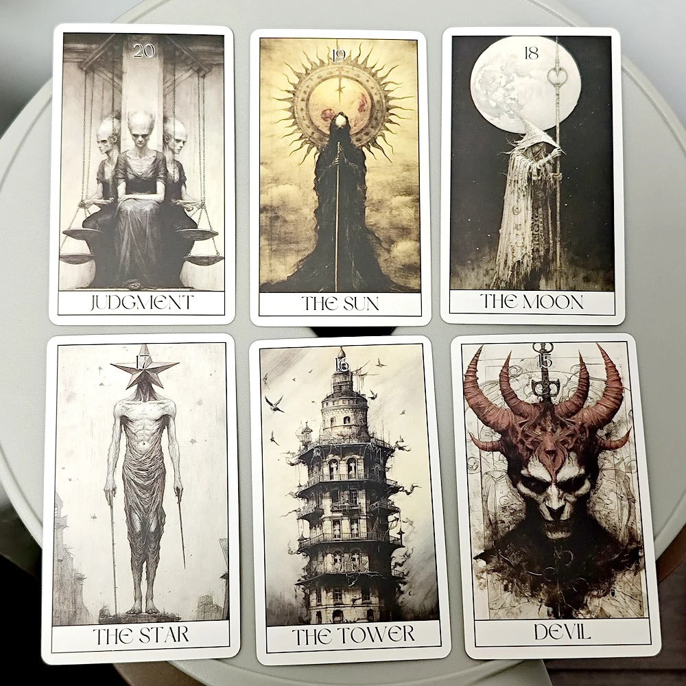 Horror Tarot Deck — 78 Gothic Rider-Waite Cards