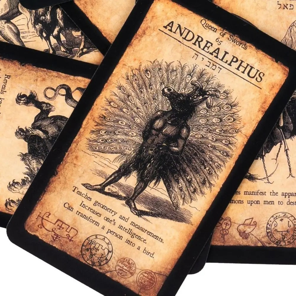 The Demon-Possessed Tarot — 78 Cards | Goetia Occult Demonology Deck