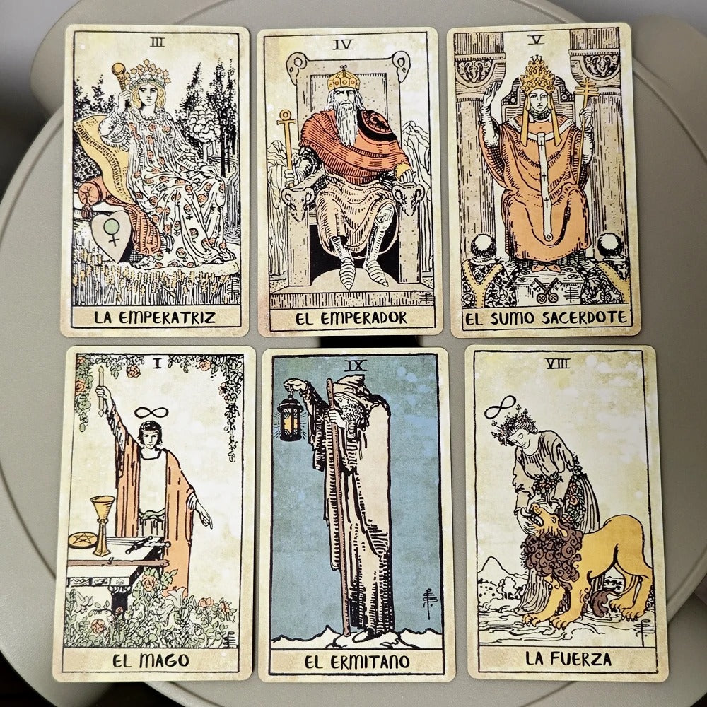 Vintage Tarot Español — 78 Cards | Spanish Edition | Based on the Rider-Waite System
