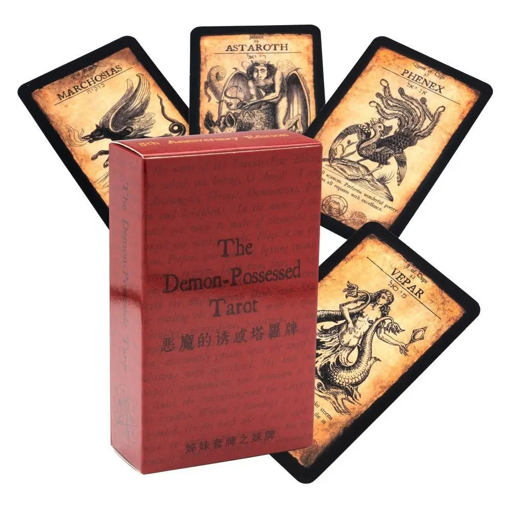 The Demon-Possessed Tarot — 78 Cards | Goetia Occult Demonology Deck