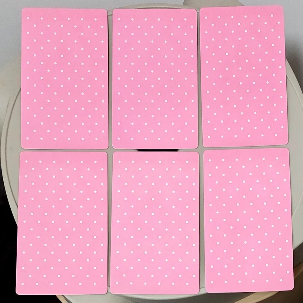 Pink Waite Tarot — 78 Cards | Kawaii Collage RWS Tarot with Keywords | Double Embossed