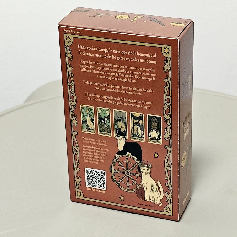 El Tarot de los Gatos — 78 Cards | Spanish Edition Cat Tarot with Guidebook