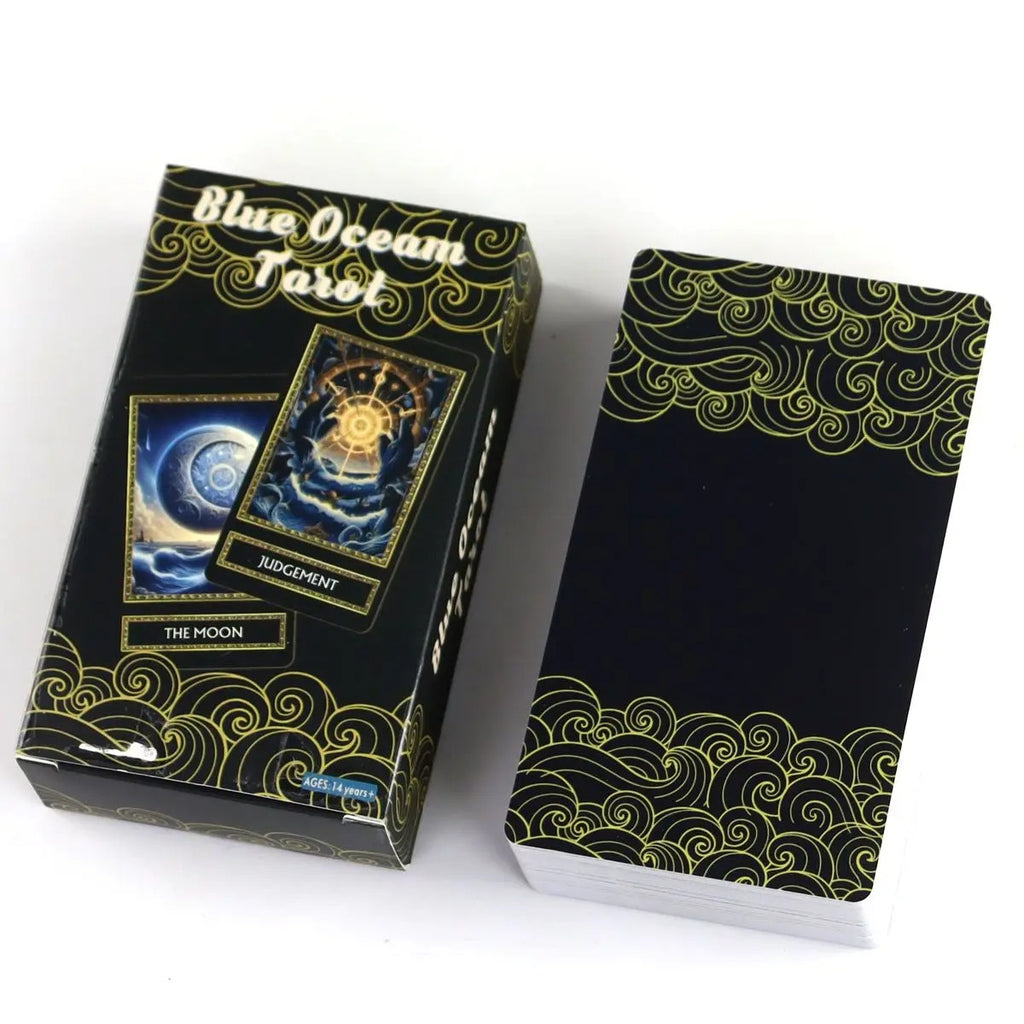 Blue Ocean Tarot — 78 Card Deck | Dark Oceanic Tarot