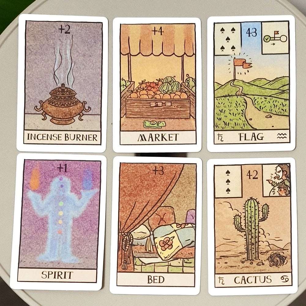 Akashic Eye Lenormand — 61 Cards White Border Edition by Aecate