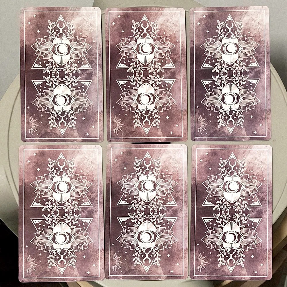Modern Hue Tarot Deck — 78 Watercolour Cards Double-Embossed Edition