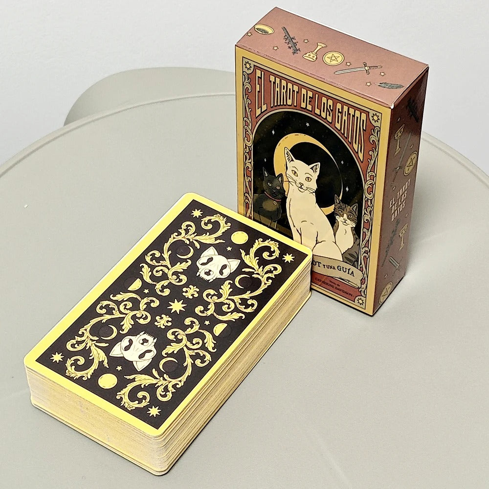 El Tarot de los Gatos — 78 Cards | Spanish Edition Cat Tarot with Guidebook