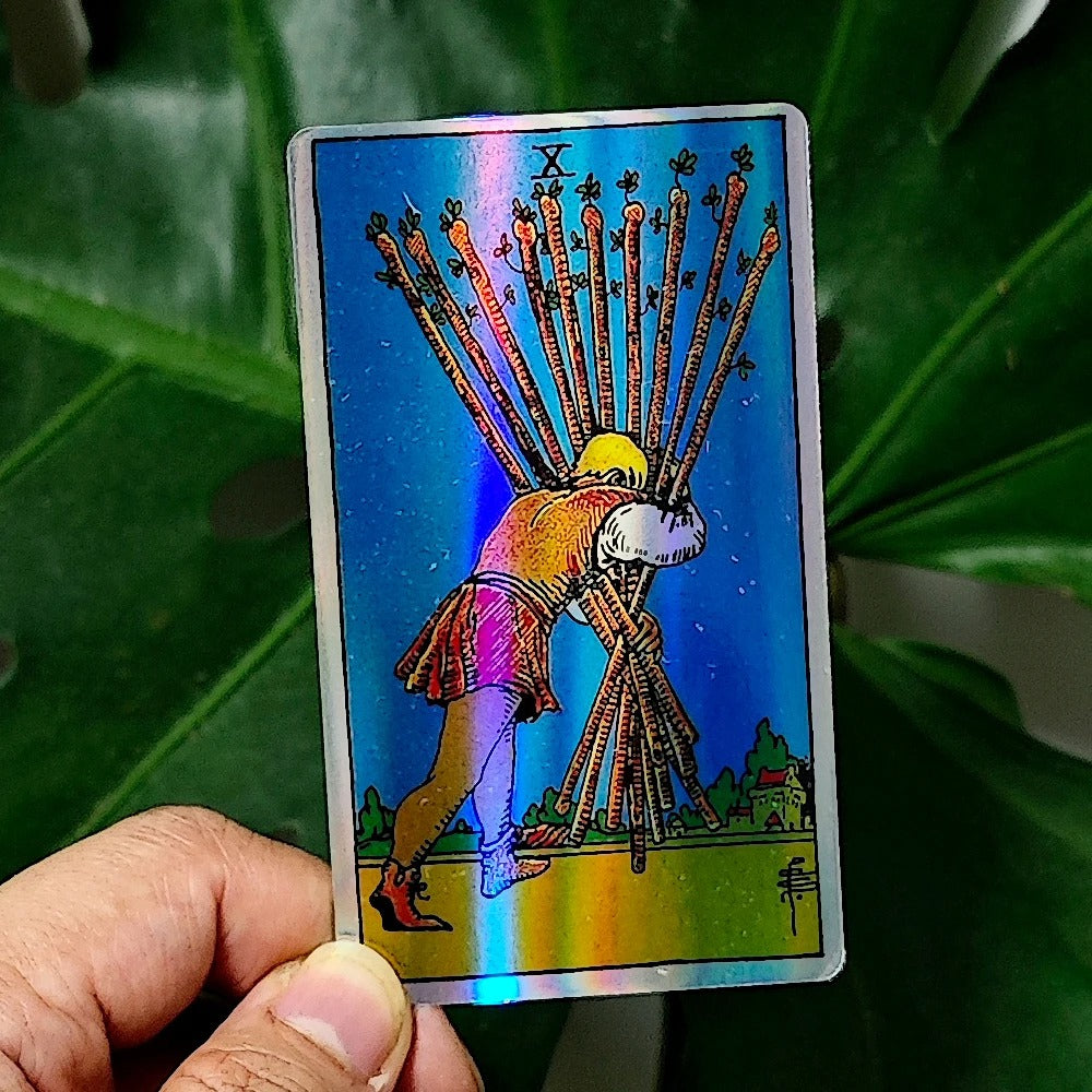 Classic Waite Tarot Deck — 78 Cards Rainbow Holographic Edition