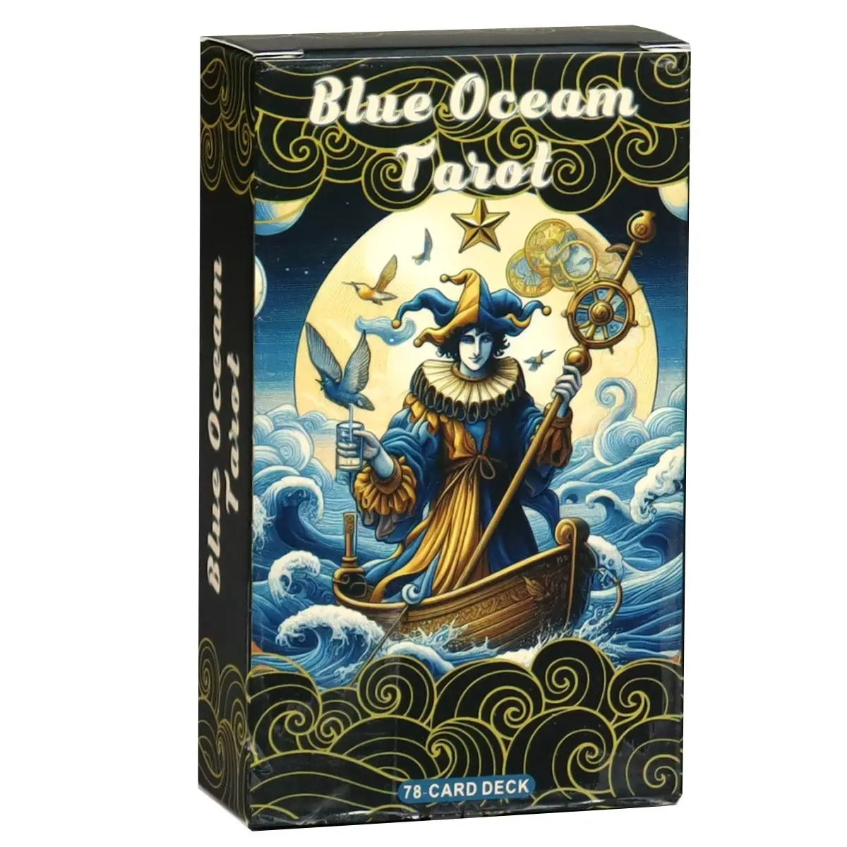 Blue Ocean Tarot — 78 Card Deck | Dark Oceanic Tarot